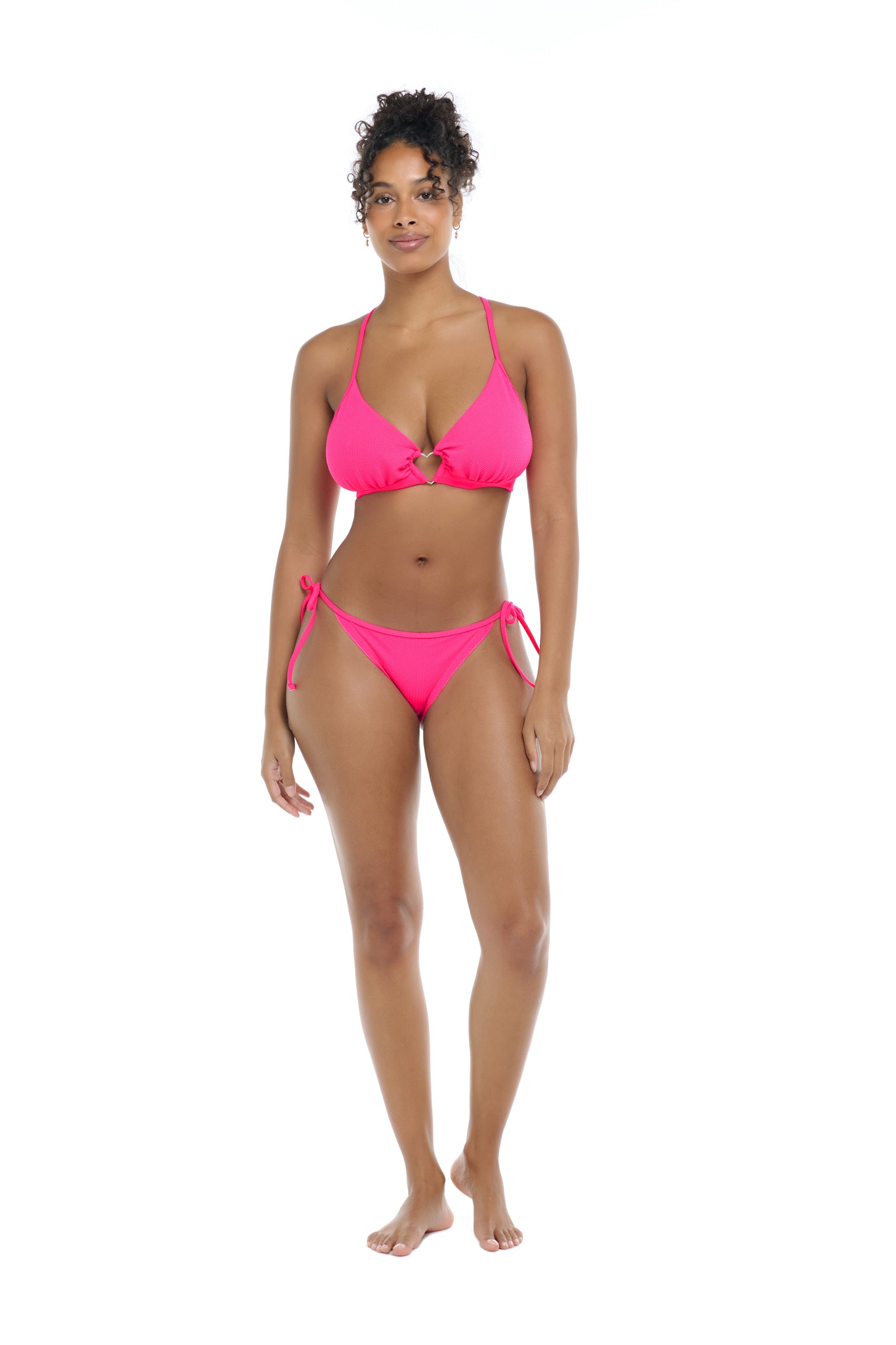 Eidon Sweet Love Tiki Tie Side Pant  Polyester/Spandex  Hand wash cold water Top and bottom sold separately Front View