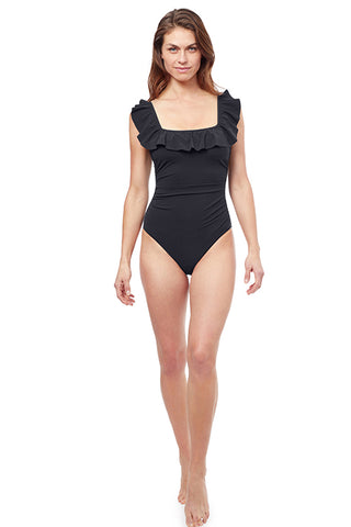 Onyx Square Neck One Piece US Fit