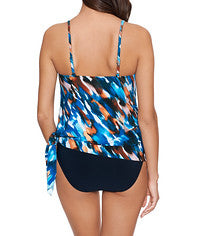 CHIC MYSTIQUE COLLECTION: MAGICSUIT  Alex Side Tie Tankini Top  Features: Underwire with Removable Soft Cup  Product#: 6015840