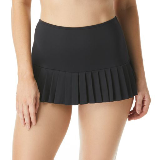 PALOMA BEACH SOLIDS COLLECTION: BEACH HOUSE   Pleated Swim Skirt   Features: Built in Swim Bottom  Fabric Content: 85% Nylon 15% Lycra Xtra Life  Product#: H58016
