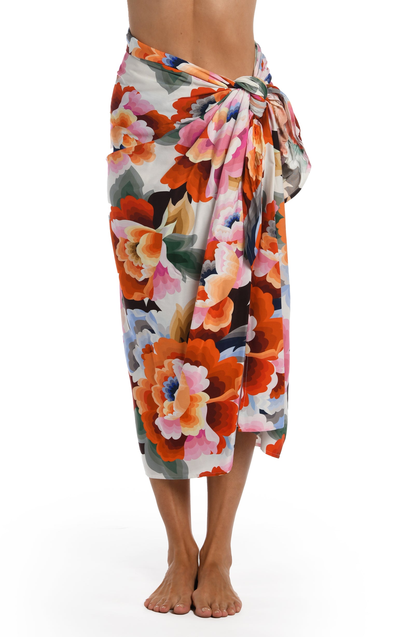 Floral Rhythm Collection  Pareo - One Size Skirt  Fabric Content: 100% Rayon Crepe  Product#: LB3VE40