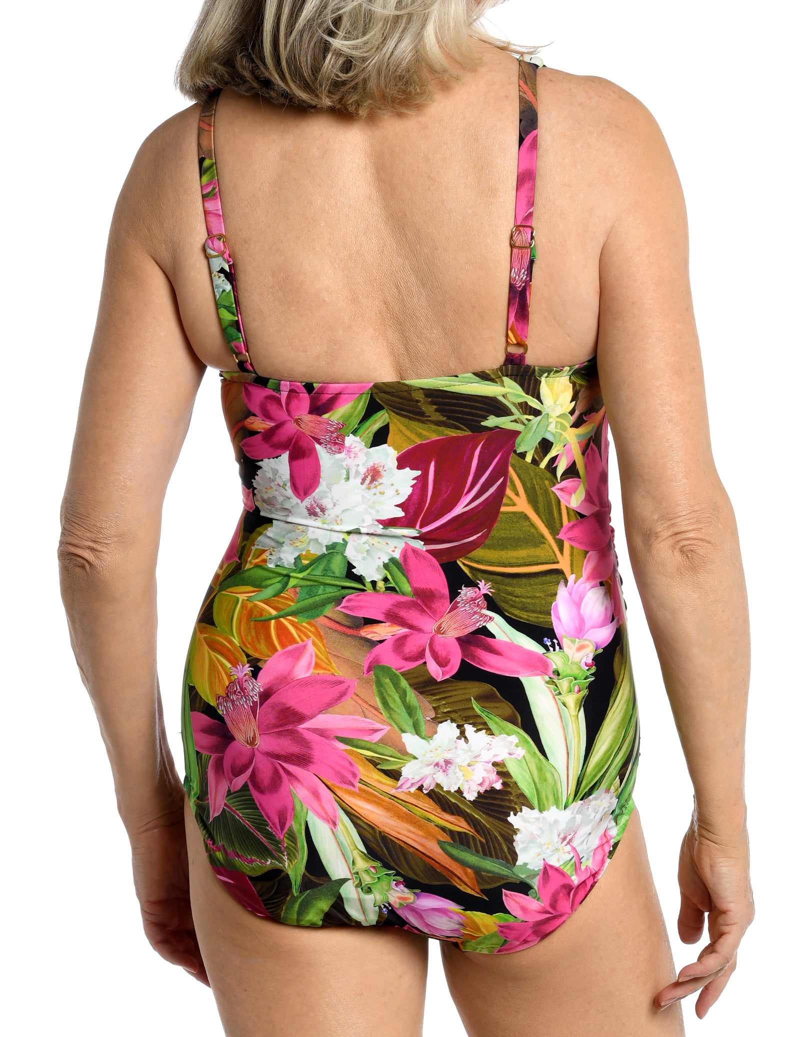 Exotic Jungle Collection  Twist Front Maillot One Piece   Fabric Content: 82% Nylon / 18% Lycra Xtra Life Elastane  Product#: MM3CK04