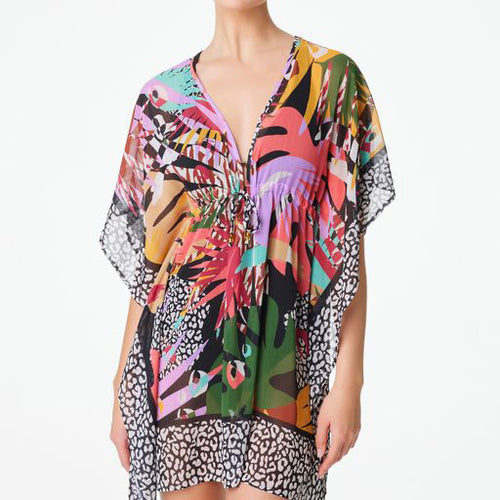 LET'S GET LOUD COLLECTION  Chiffon Caftan   Fabric Content: 100% Poly/Rayon  Product#: RBLG23802
