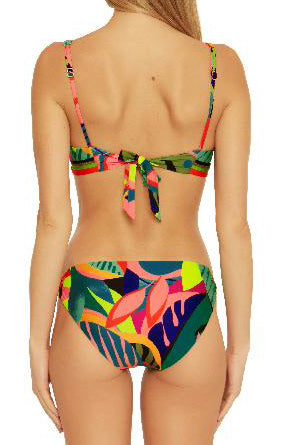Rainforest Collection  Ring Halter Top  Features: Textured Ring, Multi-colored   Fabric Content: 84% Nylon/16% Spandex  Product#: 3553135