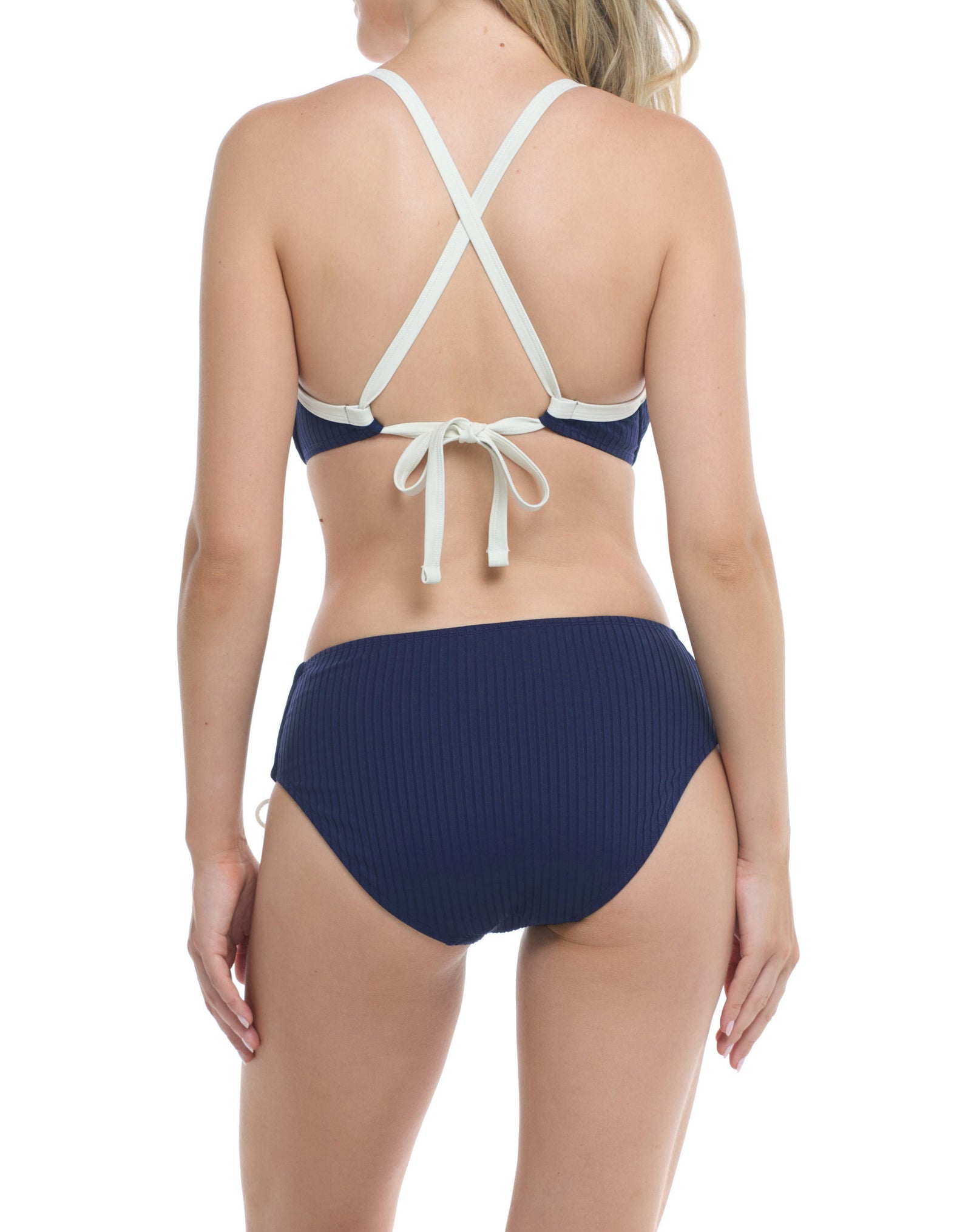 MAU LOA COLLECTION: HILARY D,DD CUP  Underwire Top  Removable Soft Cups, Ribbed Fabric, Power Mesh, Wider Straps, 2-Way Tie Back   Product#: SK73615D