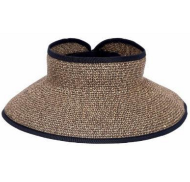 Natural with Black Accent Wide brim for extra sun protection Adjustable to fit most head sizes Open top 