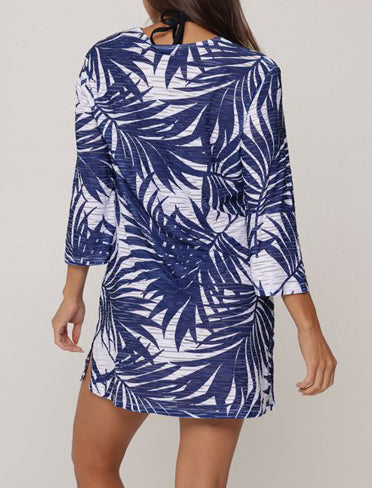 Palmetto Collection  V-Neck Tunic  Fabric Content: 97% Polyester/ 3% Spandex - Wave Mesh  Product#: J273623